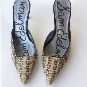 Sam Edelman Odelia Snakeskin heels Size 9